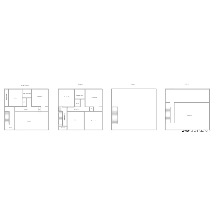 BISSARETTE CARIGNAN. Plan de 