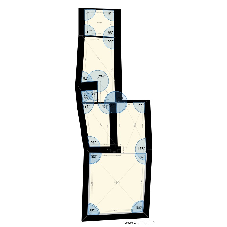 HENDRICKX. Plan de 4 pièces et 149 m2