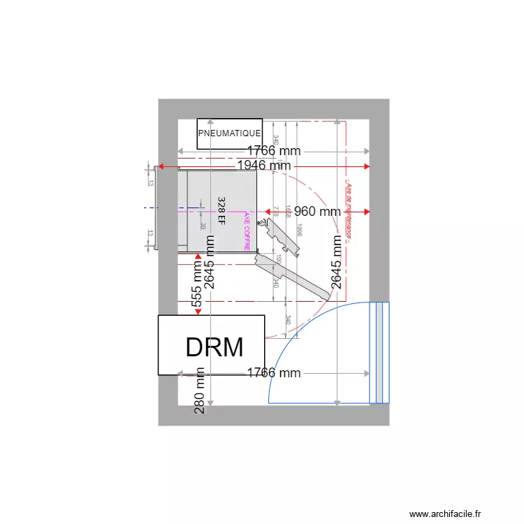 PLAN DE MASSE EXISTANT MARSEILLE ESPACE PRO PETIT LOCAL 328EF. Plan de 