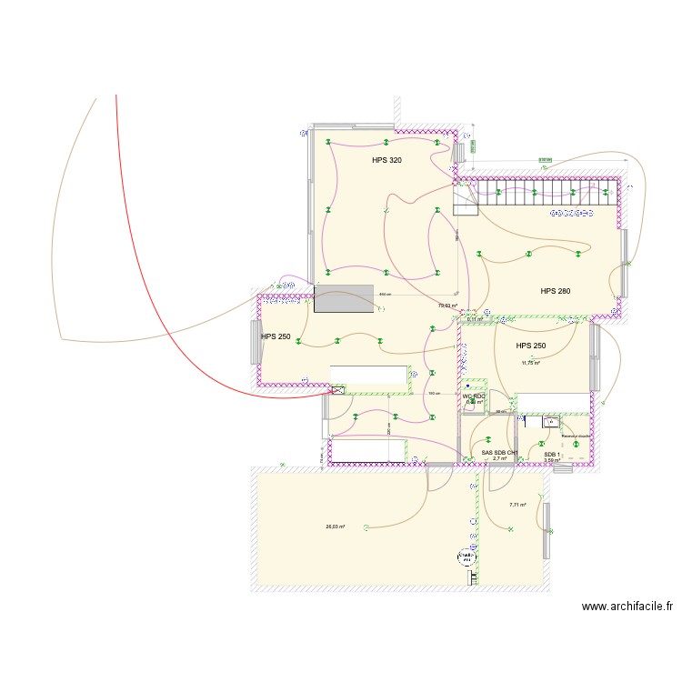 durand notaire . Plan de 9 pièces et 154 m2