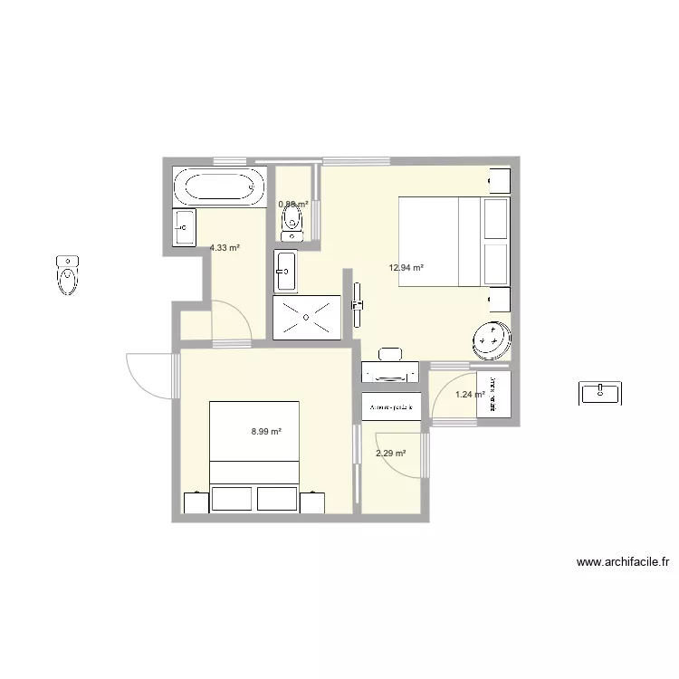 12 14 Apr&egrave;s. Plan de 