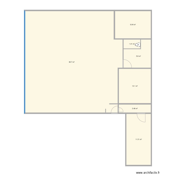 maison plein pied. Plan de 0 pièce et 0 m2