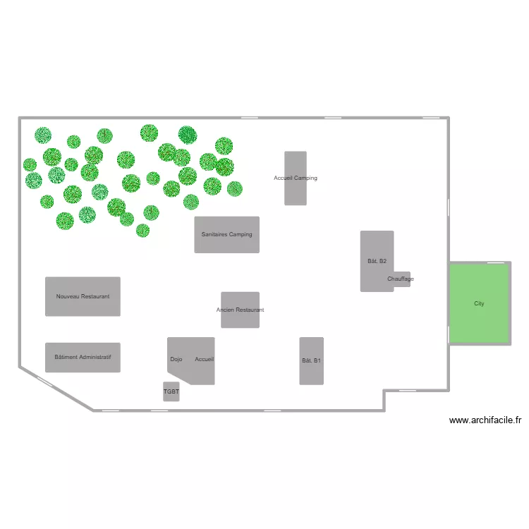 Plan Sam Hostens. Plan de 