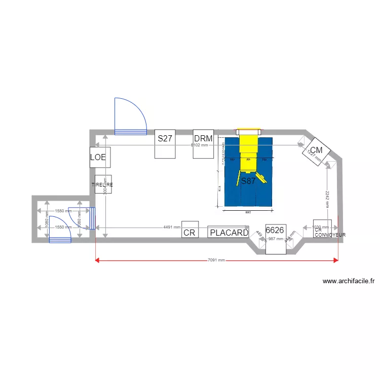 PLAN DE MASSE PROJET ARLES REPUBLIQUE S87. Plan de 