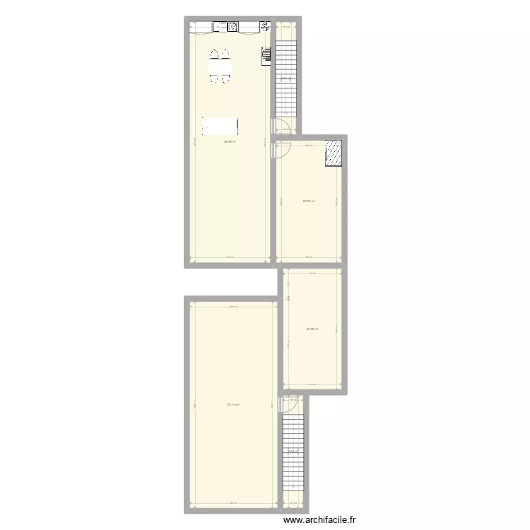 appart Mas Thibert. Plan de 