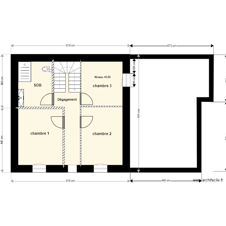 MARSON ETAGE SURFACE. Plan de 0 pièce et 0 m2