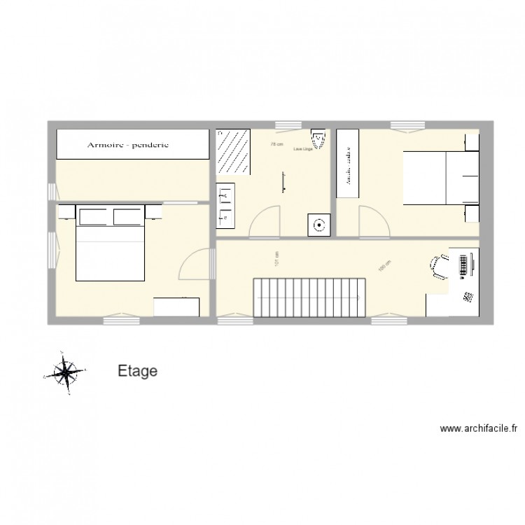 Bornert Manuel Etage Meublé projet 2. Plan de 0 pièce et 0 m2