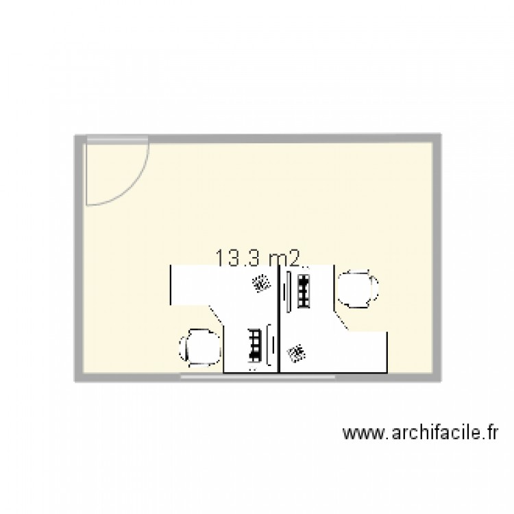 Bureau Telecommunication. Plan de 0 pièce et 0 m2