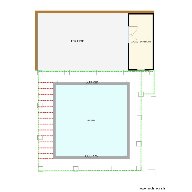 solivage terrasse. Plan de 0 pièce et 0 m2