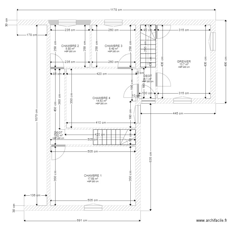 KOLODRIEJERAK ETAGE. Plan de 0 pièce et 0 m2