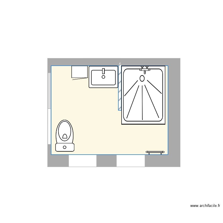 Sdb sag. Plan de 0 pièce et 0 m2