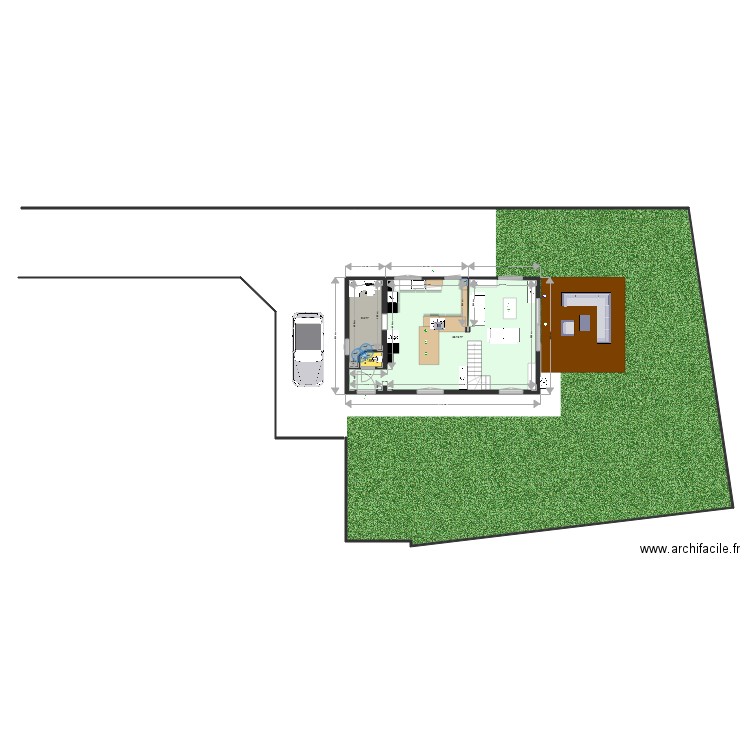 Buanderie 1. Plan de 0 pièce et 0 m2