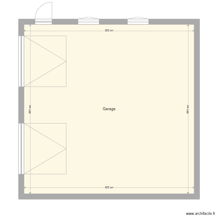 GARAGE. Plan de 0 pièce et 0 m2