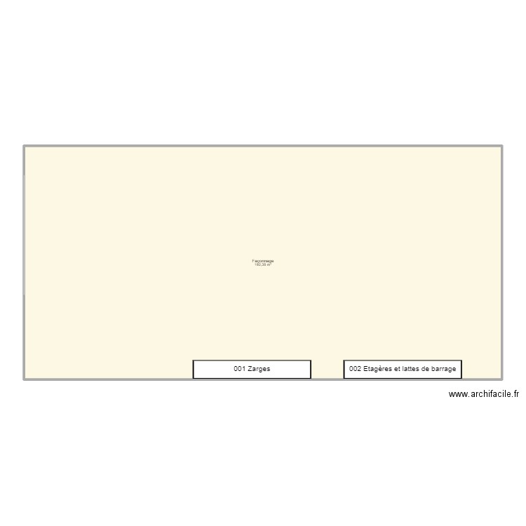 Façonnage. Plan de 0 pièce et 0 m2