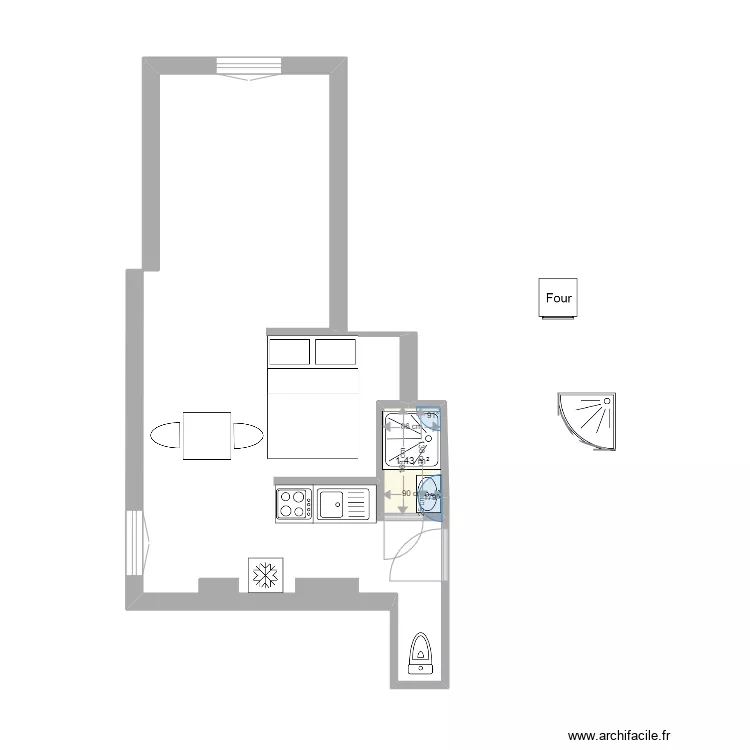 Chabrol coin nuit. Plan de 
