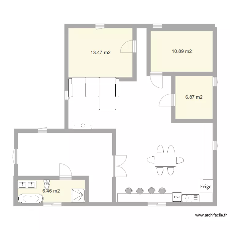 maison anglais. Plan de 