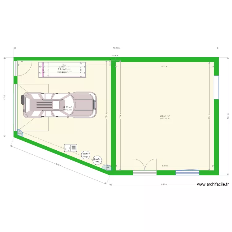 TAILLADES Niveau Haut V1. Plan de 