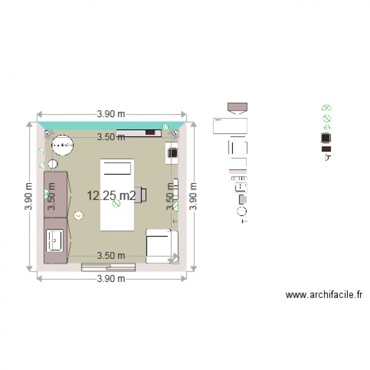 Cabine soin corps. Plan de 0 pièce et 0 m2