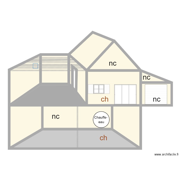 visio. Plan de 0 pièce et 0 m2