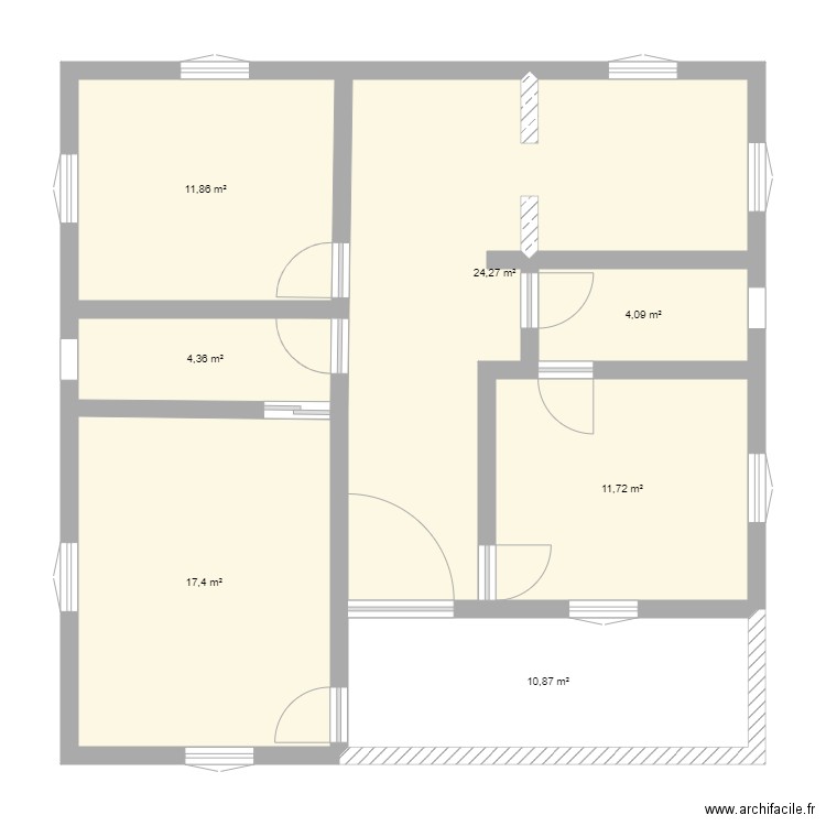 plan maison campagne. Plan de 0 pièce et 0 m2