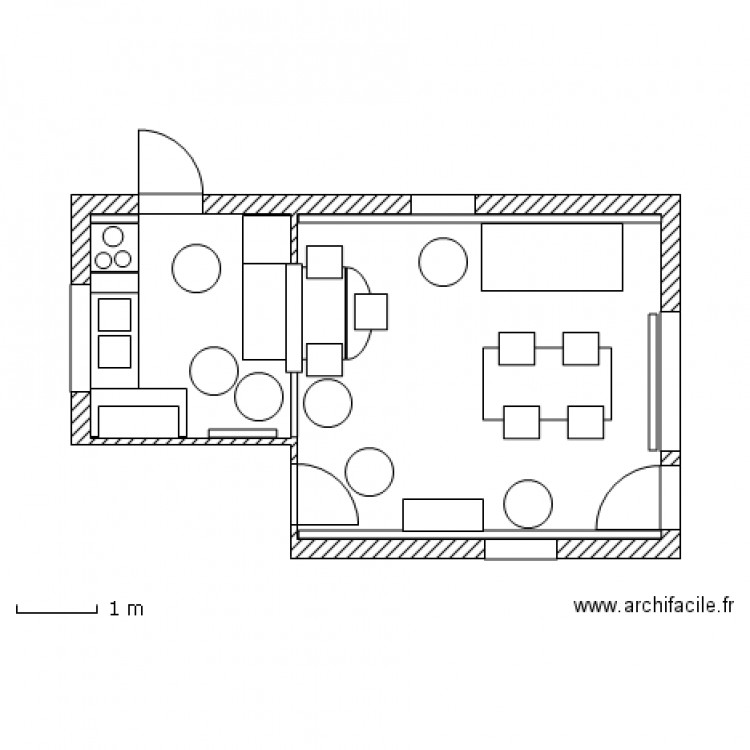 Plan séjour avec cuisine ouverteT3 BJG 16 Nov 2011. Plan de 0 pièce et 0 m2