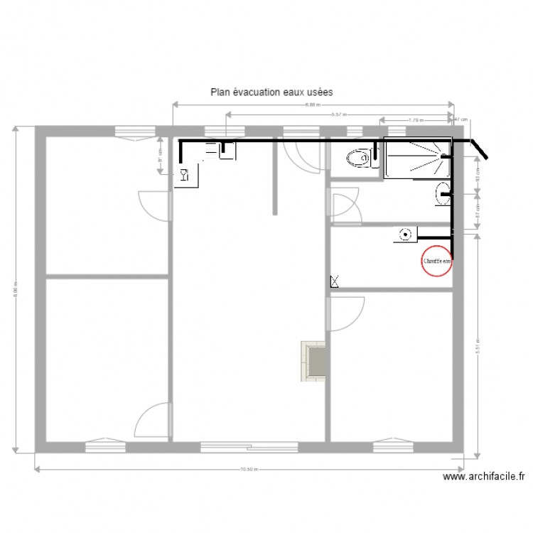 Plan de masse popup 4 évacuation eaux usées mai 2016. Plan de 0 pièce et 0 m2