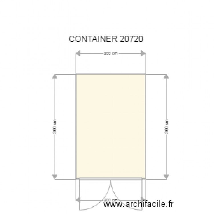 CONTAINER 20720. Plan de 0 pièce et 0 m2