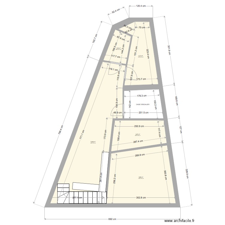 SEINE etage 1. Plan de 0 pièce et 0 m2