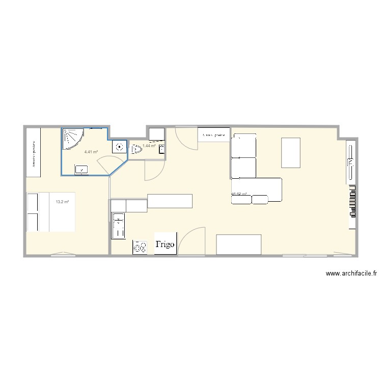 Plan A 103  echelle 2. Plan de 0 pièce et 0 m2
