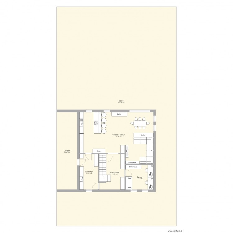 Maison RDC 5. Plan de 0 pièce et 0 m2