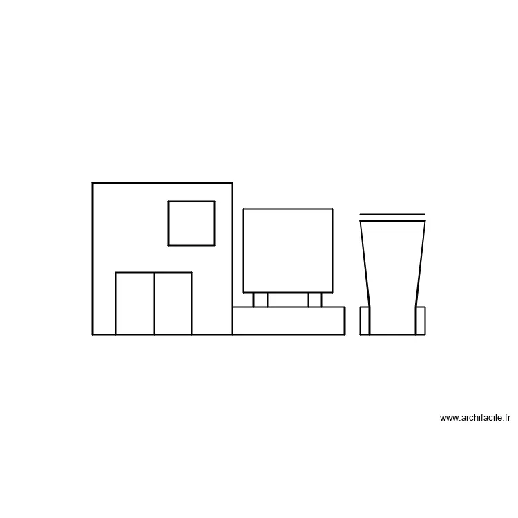 poubelle et PAC. Plan de 