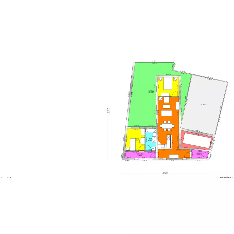 projet maison . Plan de 
