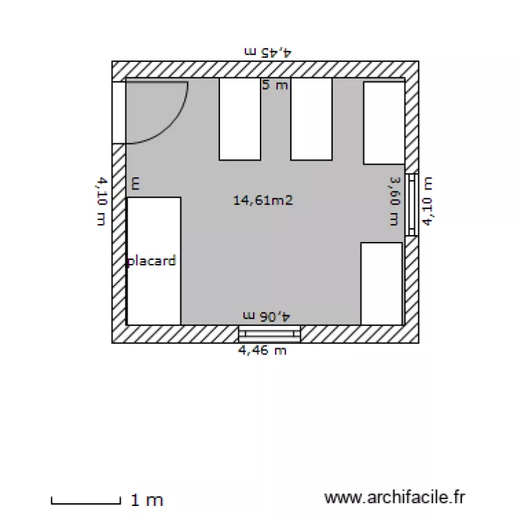 chambre 2. Plan de 