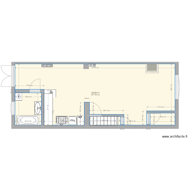 Maison Wasquehal. Plan de 1 pièce et 54 m2
