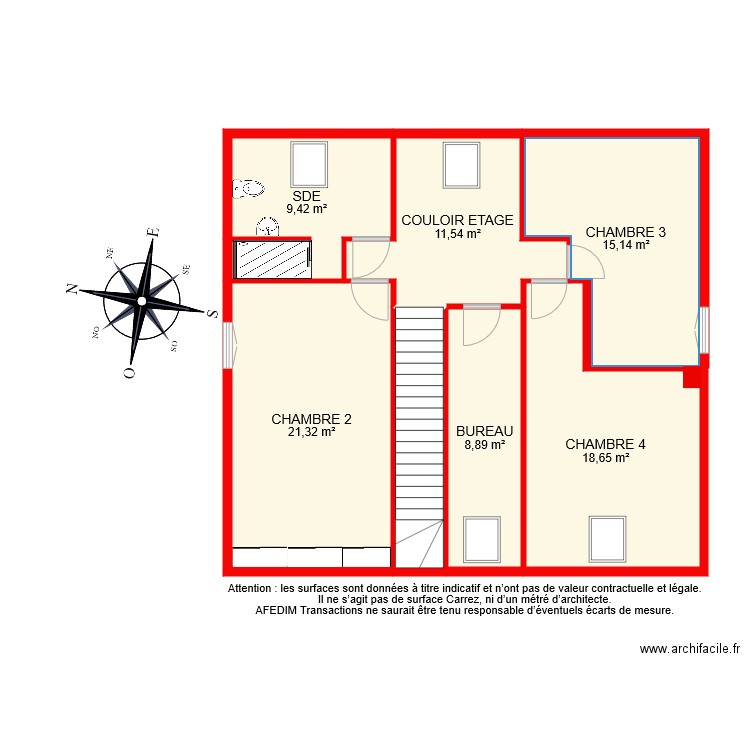 BI 6698 ETAGE. Plan de 0 pièce et 0 m2