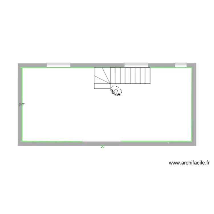 Pigeonnier etage tech plan. Plan de 