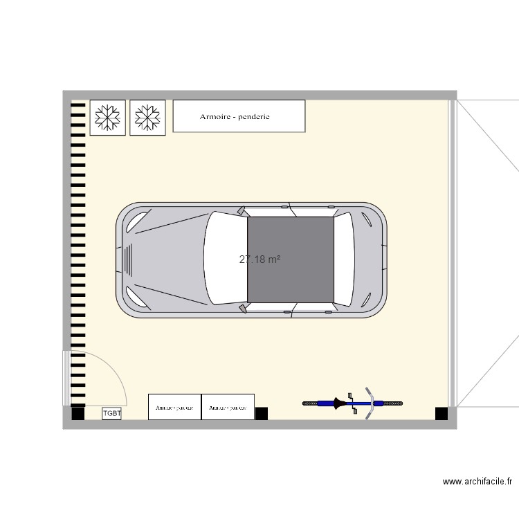 GARAGE. Plan de 0 pièce et 0 m2