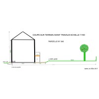 coupe avant travaux  KY 346