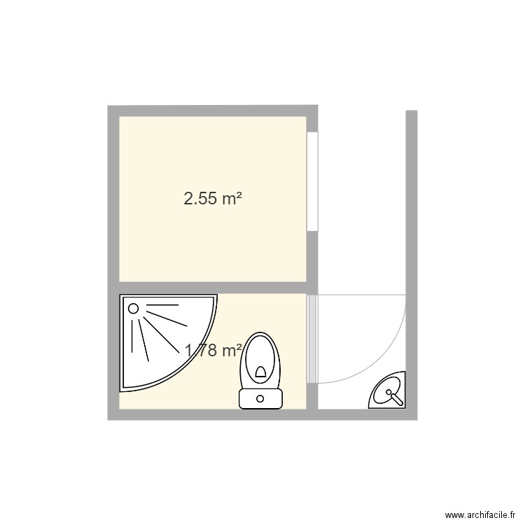 Sp et Wc. Plan de 0 pièce et 0 m2