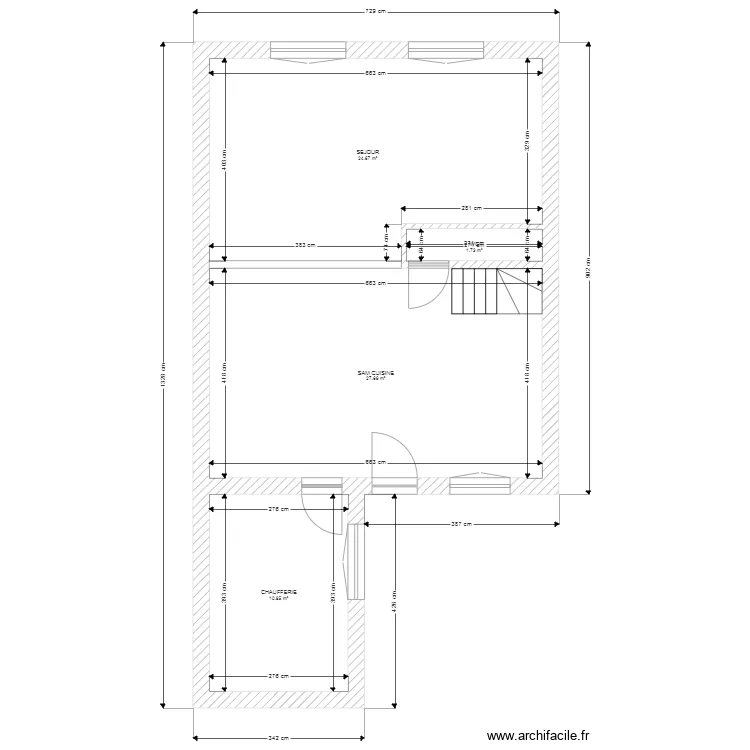 GRANDJEAN RDC. Plan de 