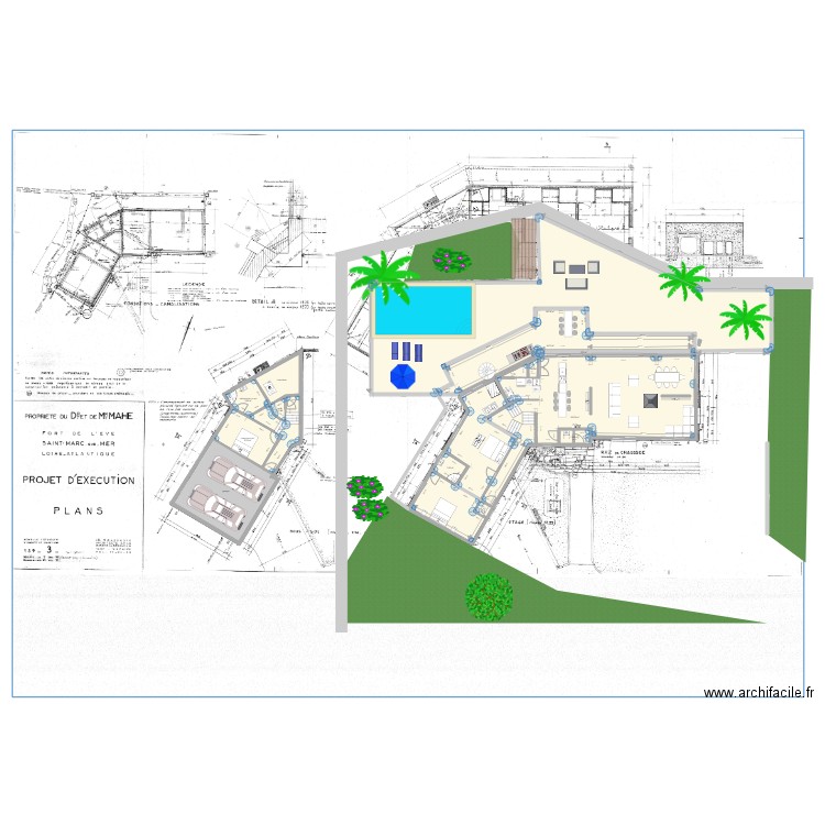 projet terrasse v2. Plan de 0 pièce et 0 m2