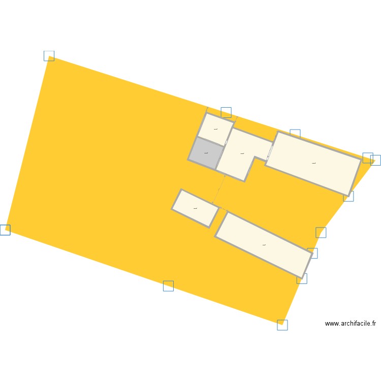 plan d'ensemble futur V1 . Plan de 6 pièces et 344 m2