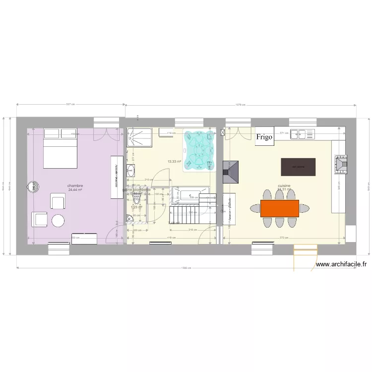 Tregonec phase 2 cotes réelles. Plan de Tregonec phase 2 cotes réelles. Plan de
