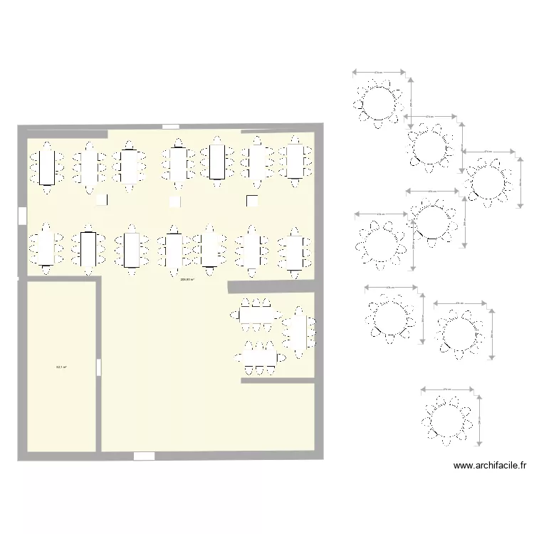 Grange mariage plan 3 112pers. Plan de Grange mariage plan 3 112pers. Plan de