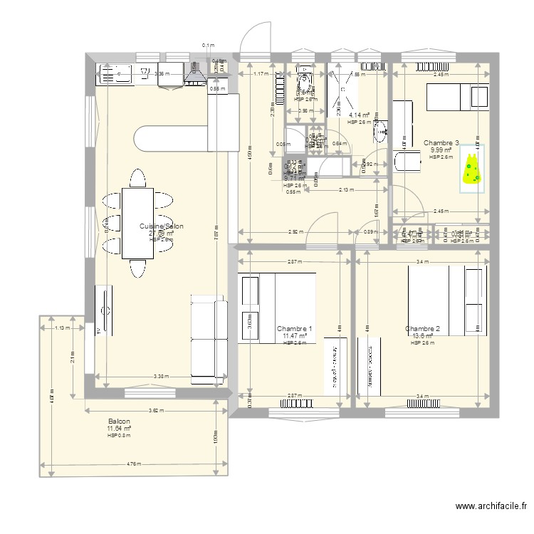 APPARTEMENT. Plan de 0 pièce et 0 m2