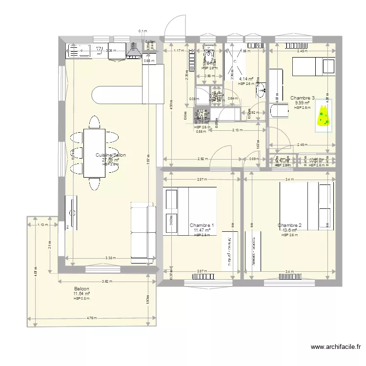 APPARTEMENT. Plan de 