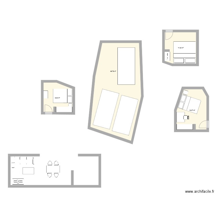 Maison. Plan de 0 pièce et 0 m2