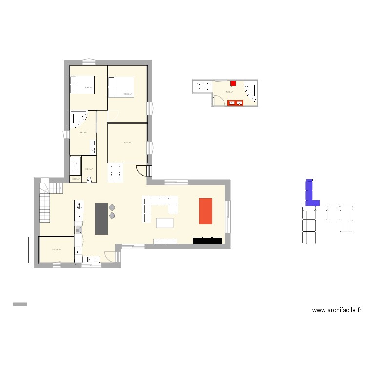 Maison 2 slb. Plan de 0 pièce et 0 m2