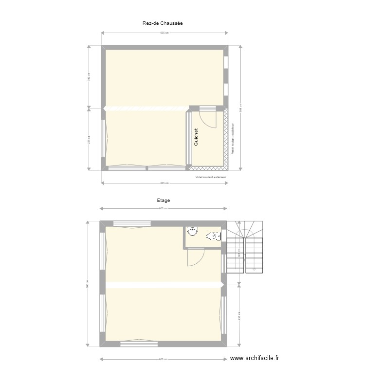 Holcim Trooz 2. Plan de 4 pièces et 59 m2