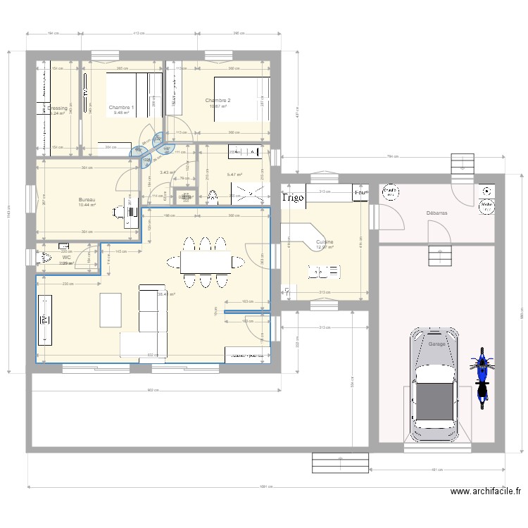 Projet 5. Plan de 0 pièce et 0 m2